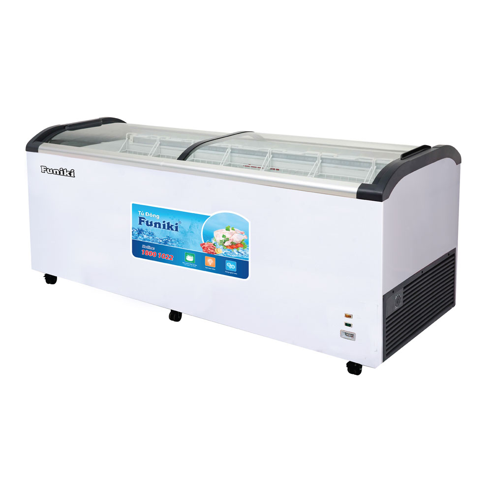 Tủ đông Hòa Phát cánh lùa kính cong 355L HCF 680S1PĐG.N Tủ đông Hòa Phát cánh lùa kính cong 355L HCF 680S1PĐG.N